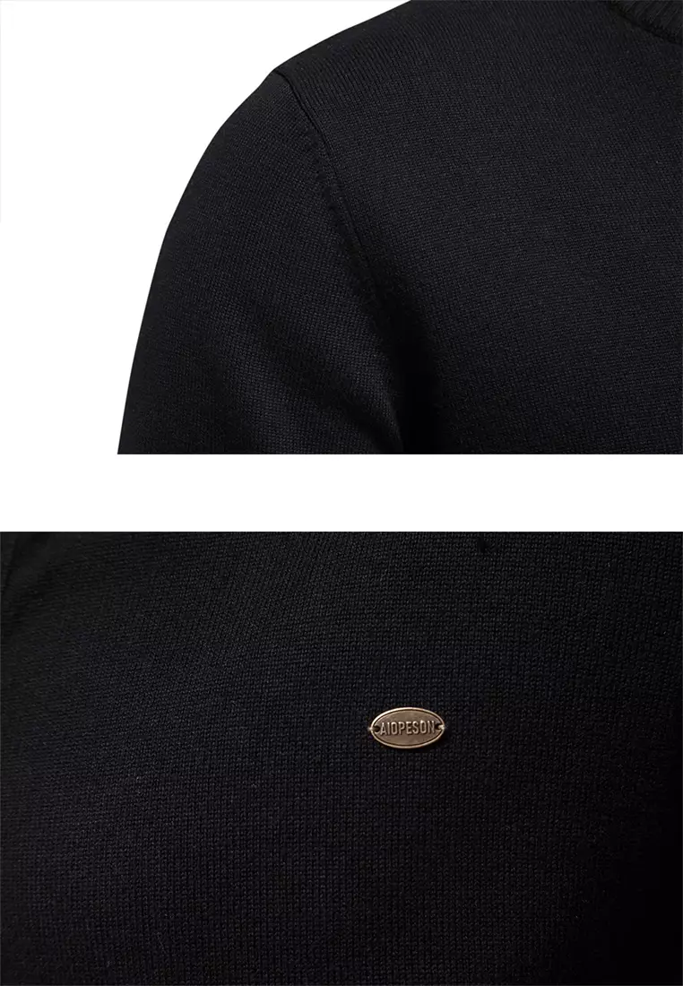 Stand Collar Knitted Cardigan AX-CW61