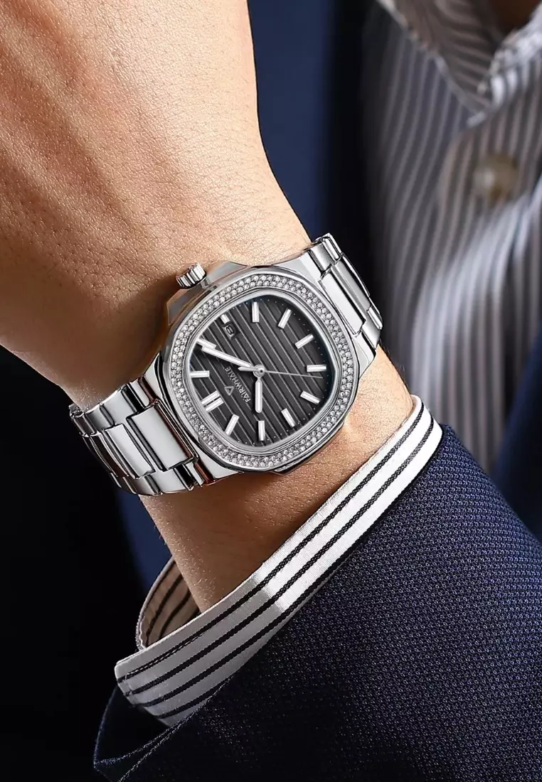 Unisex Quartz Watch, 39mm, Metal Bracelet
