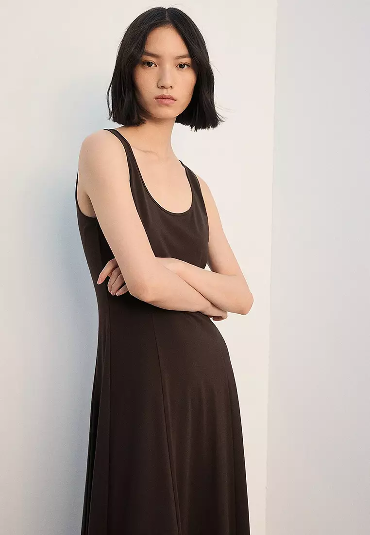 Flared Midi-Dress