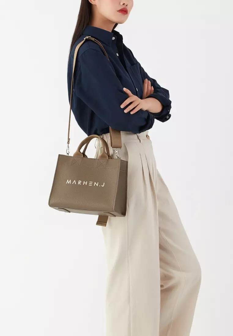 CINDY Vegan Leather Crossbody Bag Taupe