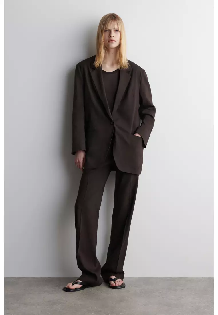 SINGLE-BREASTED LINEN BLAZER