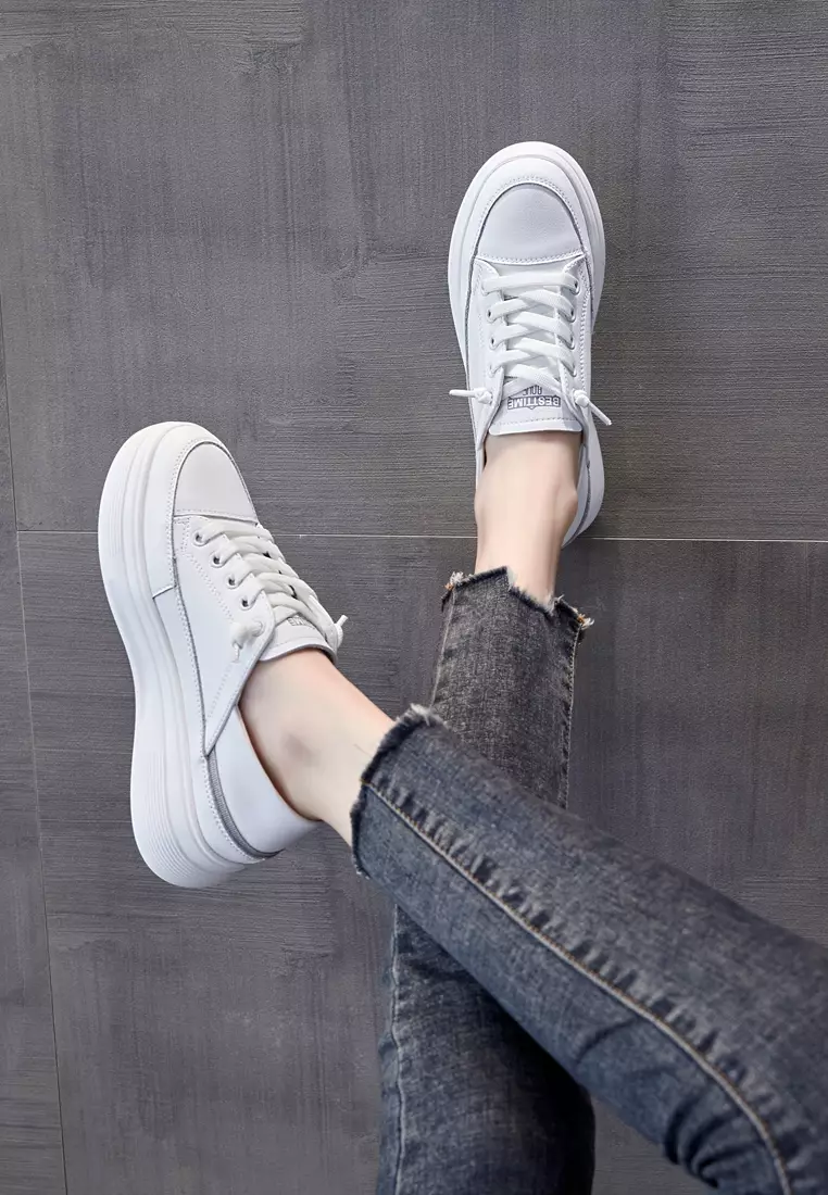 Platform Split Leather Sneakers RX2516