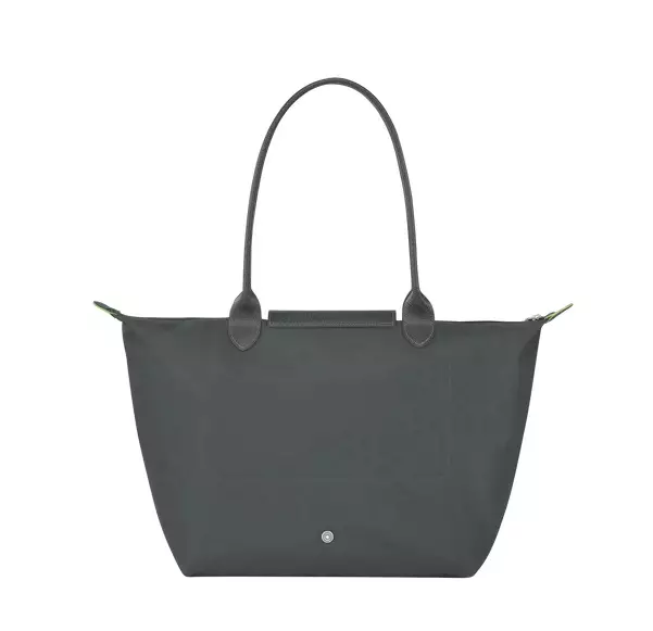 Longchamp Le Pliage Large Long Handle Green Graphite (LLH)