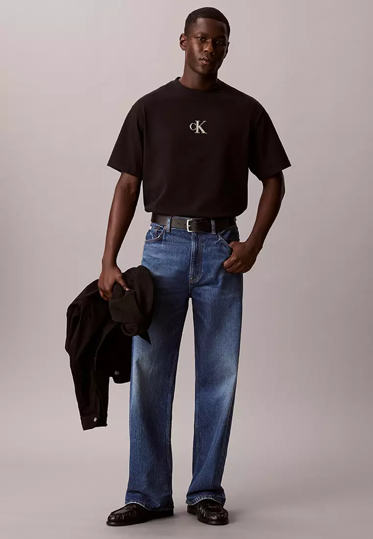 Overlay Logo Graphic Relaxed Tee - Calvin Klein Jeans