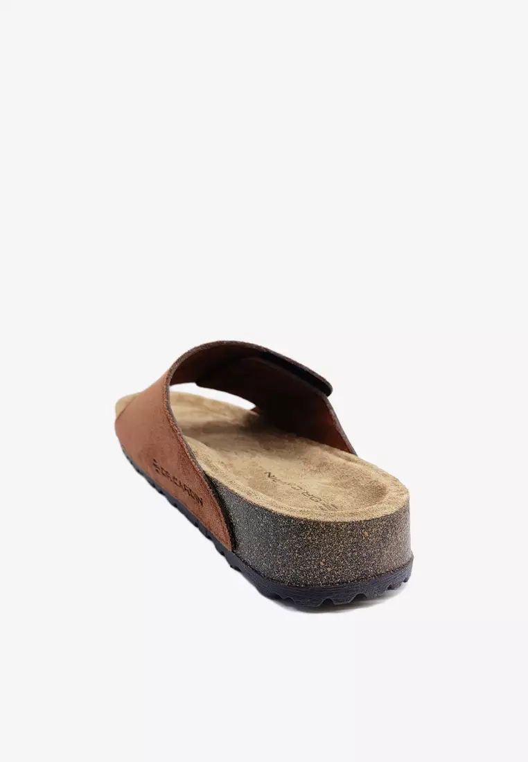Dr. Cardin Men Cove Core Suede Comfort Sandals with Adjustable Strap D-SLB-8212