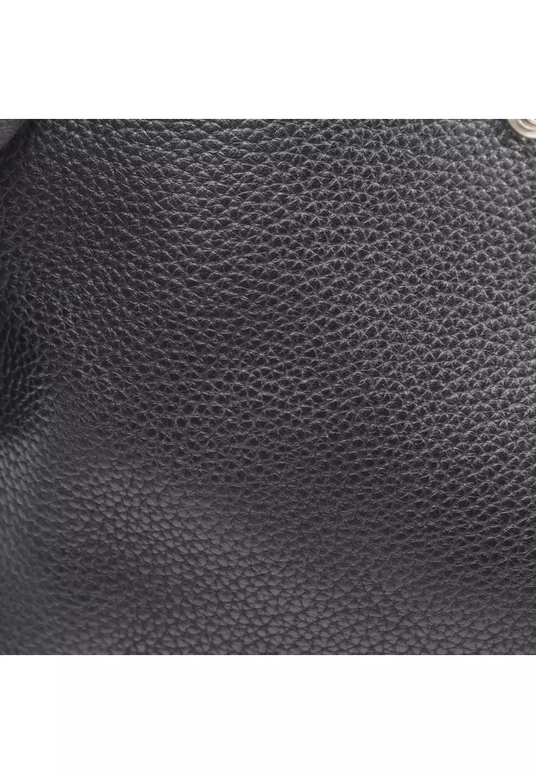 Pre-Loved Hermès Evelyn 3 Troyes GM Shoulder bag Clemence leather black silver hardware □Q stamp