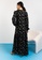 Lubna black V-Neck Floral Printed Dress 909D3AA14D0723GS_1