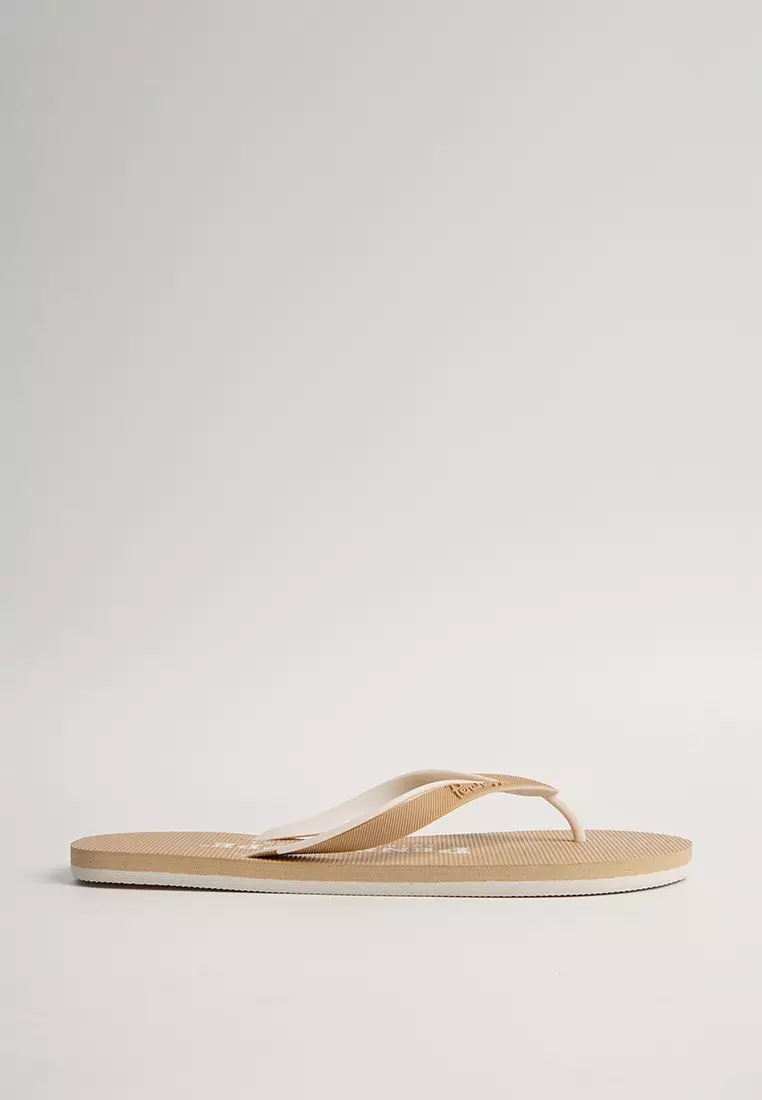 Discount on Penshoppe  shoes - SKU: Men's Two-Toned Regular Branding Flip Flops