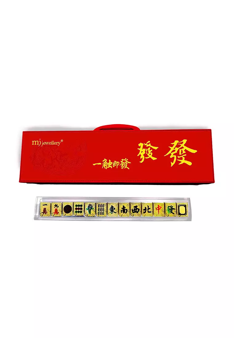 999.9/24K Pure Gold Foil Mahjong Z009