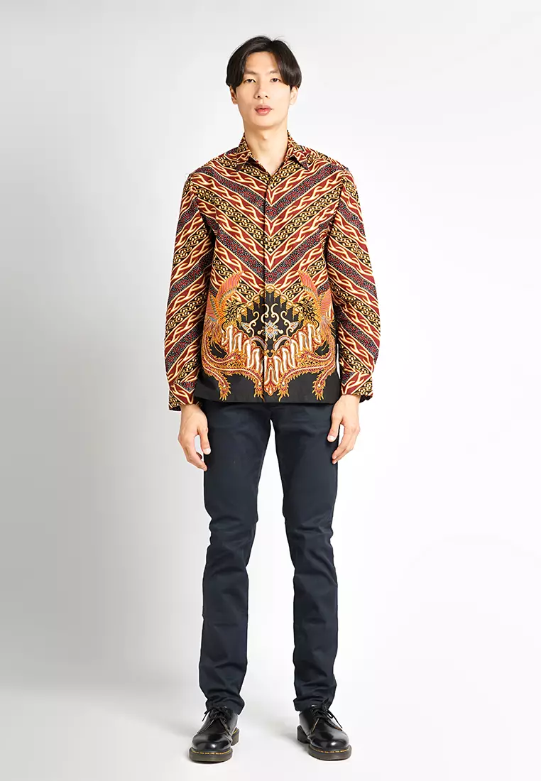 Hadinata Batik Pria Kemeja Panjang Furing Argani Agni