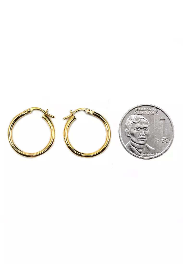 18K Italian Made Yellow Gold Earrings