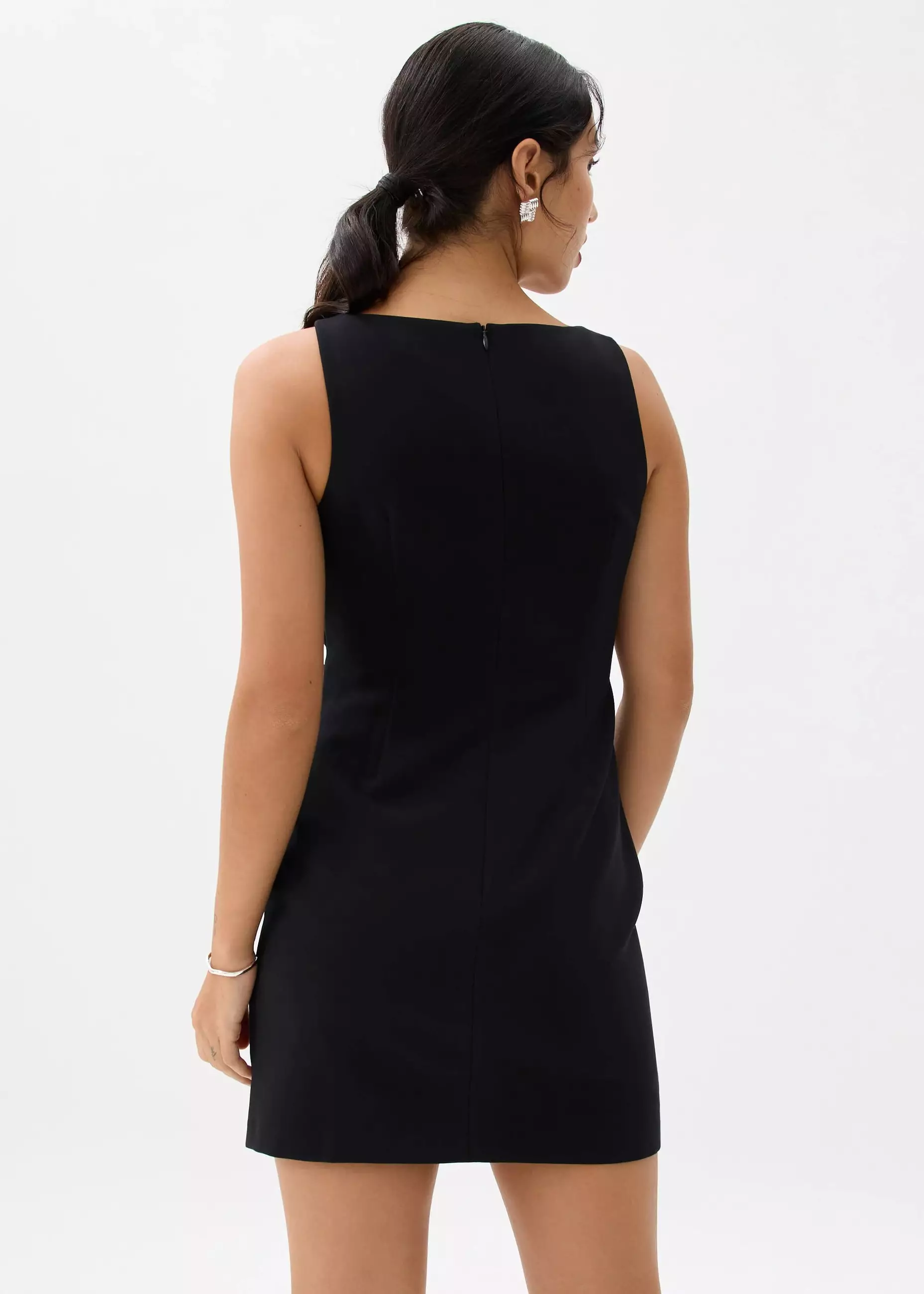 Dress Wanita - Linh Boat Neck A-line Mini Dress