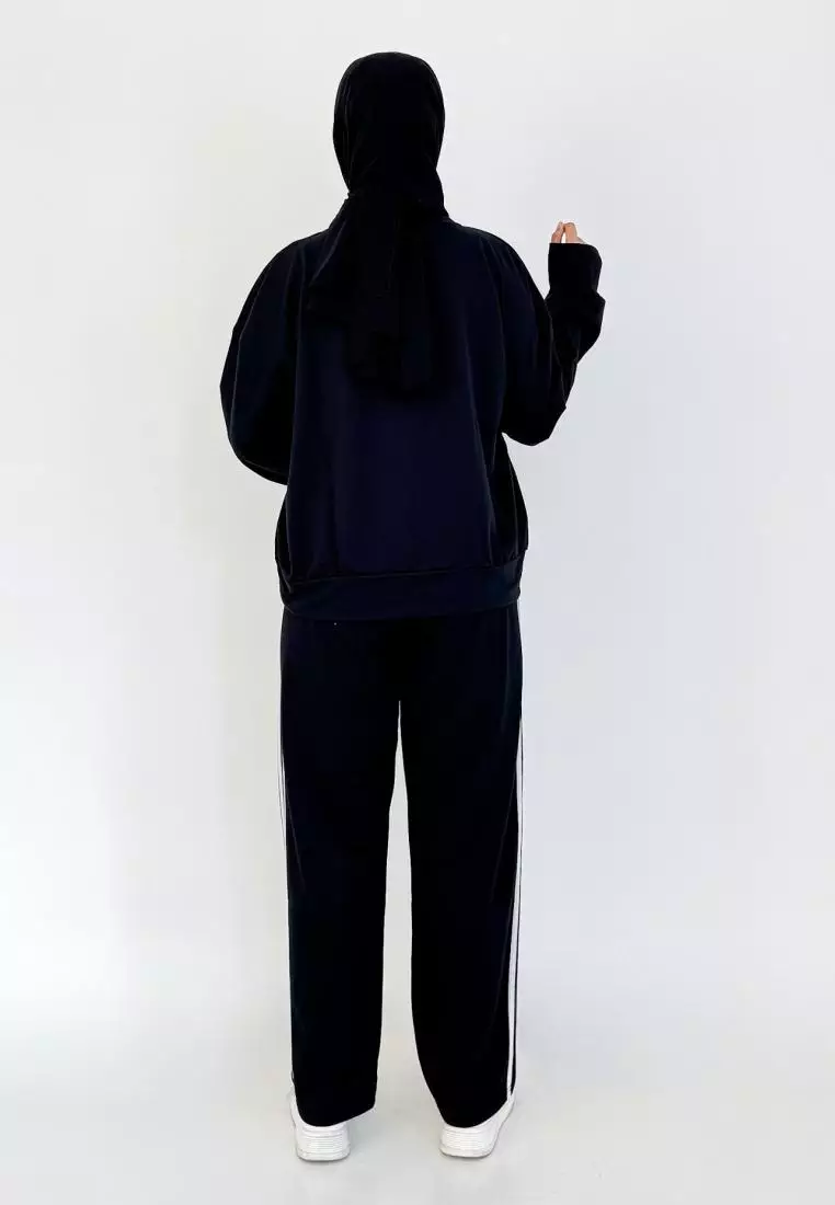 Set Sporty Daily (Setelan Training Sweatpants) HITAM