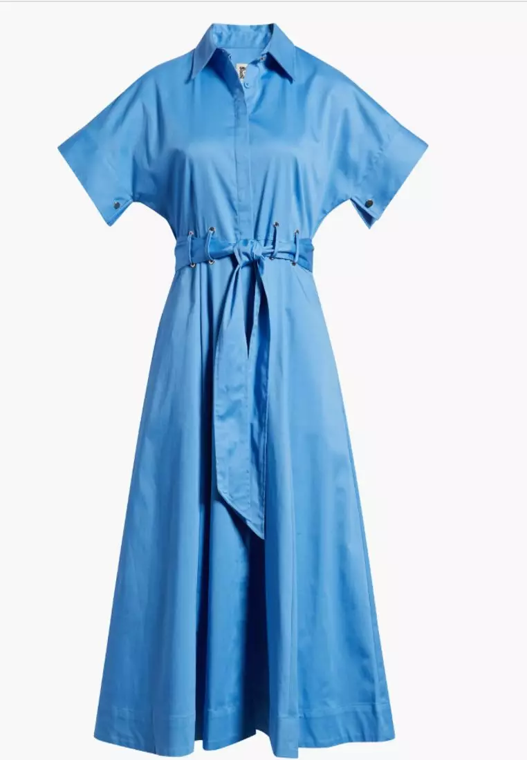 Buy Anne Klein Grommet Belt Loop Midi Shirtdress 2026 Online | ZALORA  Philippines