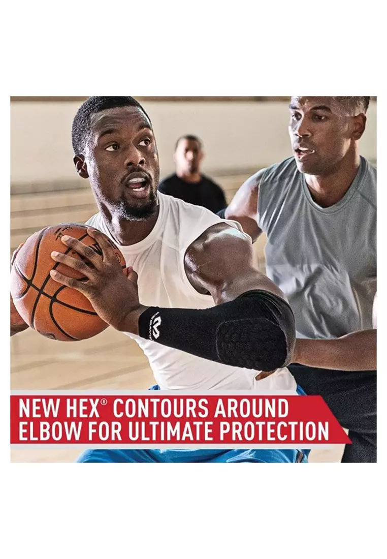 Mcdavid Elite Hex Arm Sleeve, Protective Padded Arm Sleeve for Basketball,  Football or Any Body Contact Sport, Single Sleeve, Hand & Arm Pads 