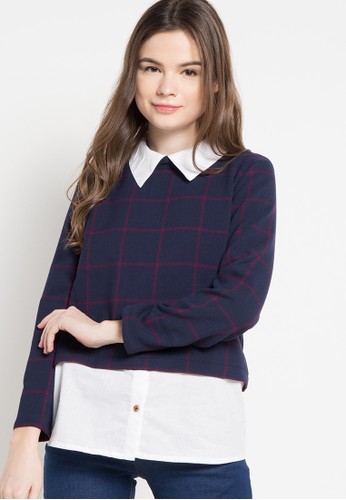 Attached Collared Blouse