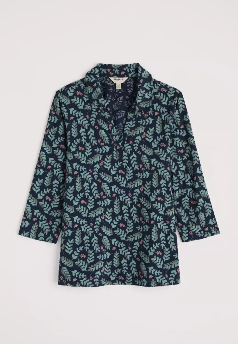 Seasalt Cornwall Navy Wavecrest Shirt