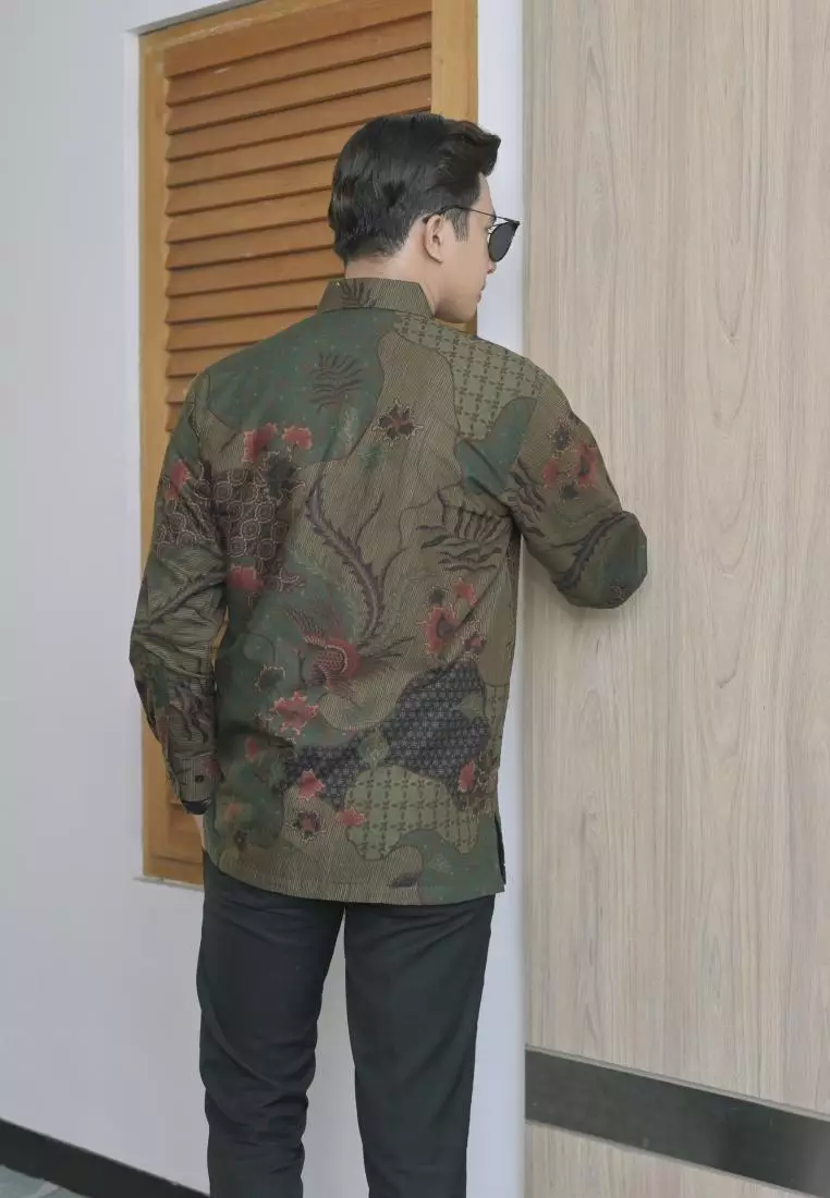 kemeja batik pria lengan panjang batk talenta premium