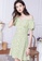 HAPPY FRIDAYS green Romantic Floral Print Off Shoulder Dress JW VY-WLY3003 22371AAAF6EC02GS_4