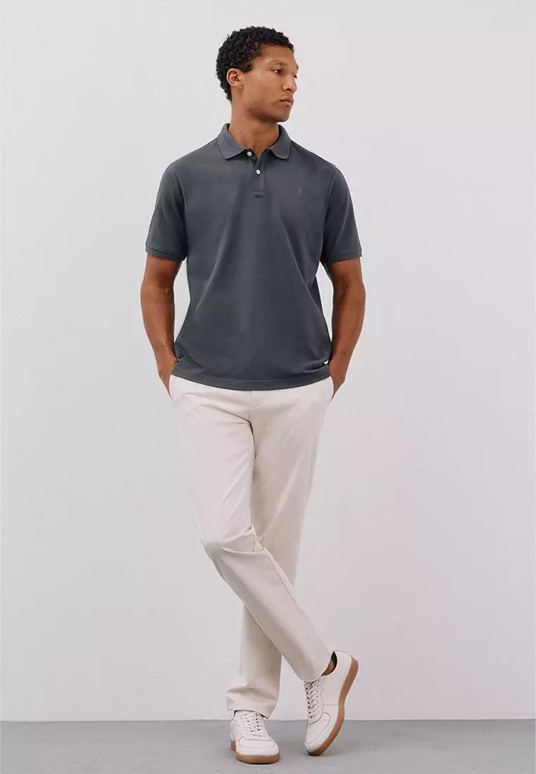 Basic Piqué Polo Shirt