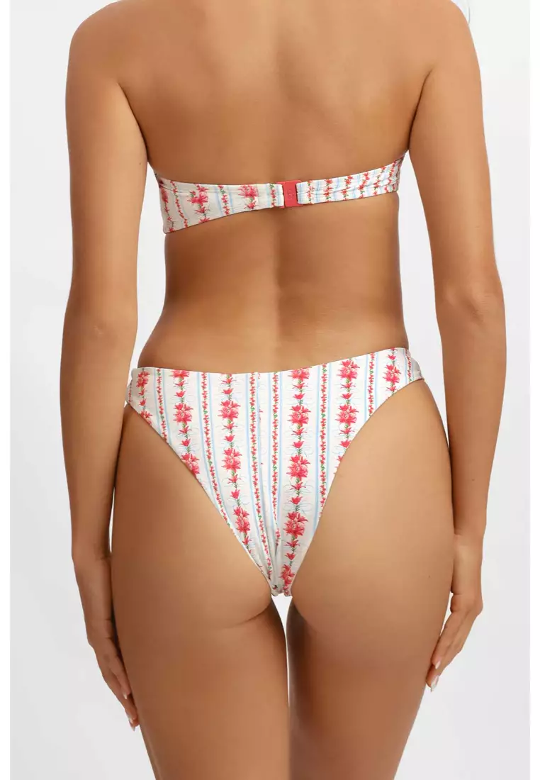 Alana Tie Front Cheeky Bikini Bottoms / Lily Love