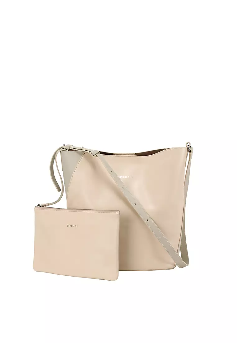 ANAIS Shoulder Bag - Cream / Grey
