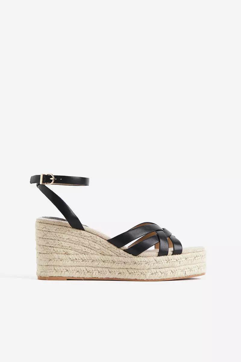 Wedge-heeled espadrilles