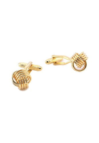 Kings Collection gold Gold Knot Elegant Men Cufflinks (KC10067) 78FE4ACF4D30AAGS_1
