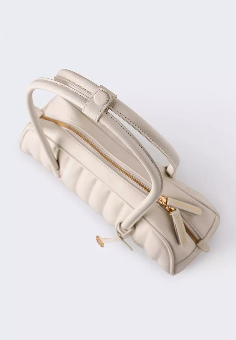 Ria Miranda Cannoli Cream Sella Quilted Bag