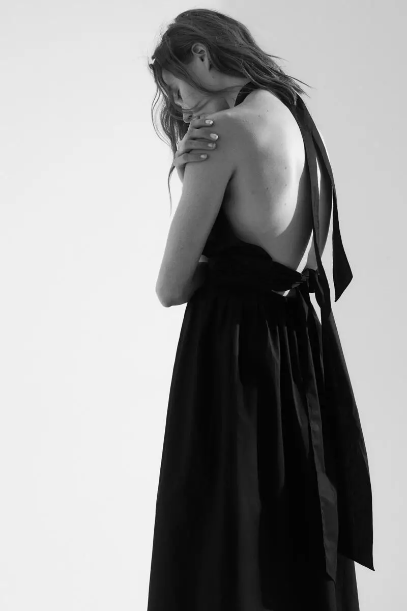 Cotton halterneck dress