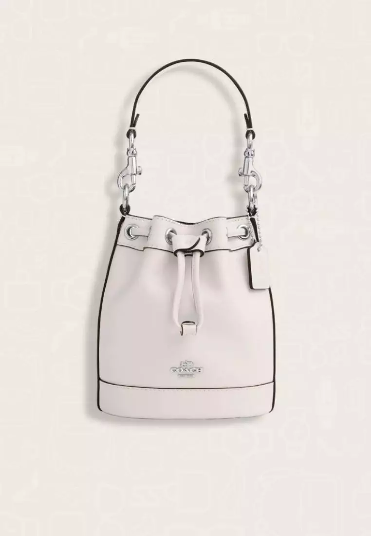 Coach Mini Bucket Bag Silver Chalk