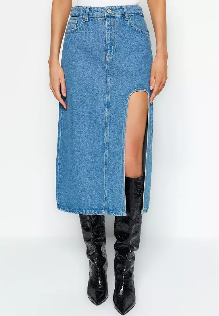 Denim midi 2025 skirt philippines