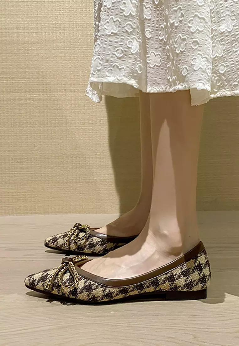 Bow Knot Pointed Flat Shoes WW373-20