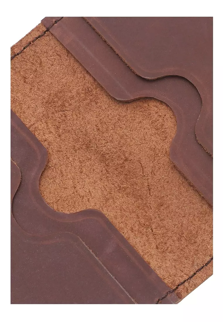 Zackly Card Wallet Many Slot Handmade Material Genuine Leather 024 ORIGINAL - Brown