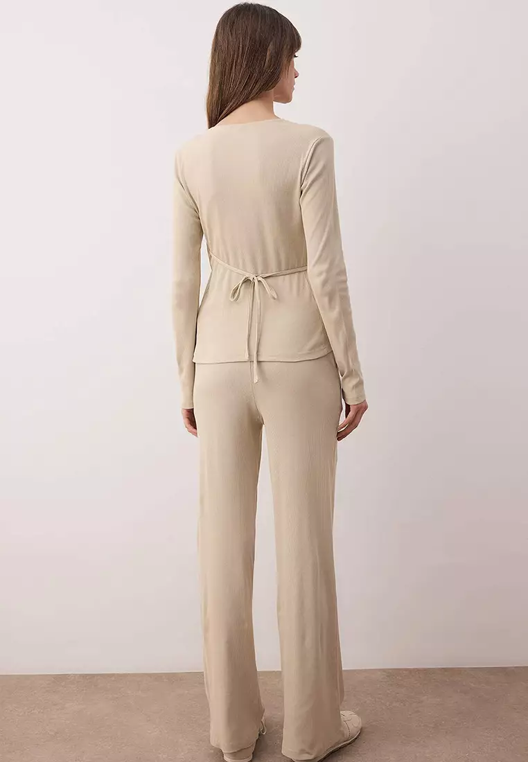 Taş Anvelop Wideleg/Wide Leg Knitted Top And Bottom Set Twoaw26Au3