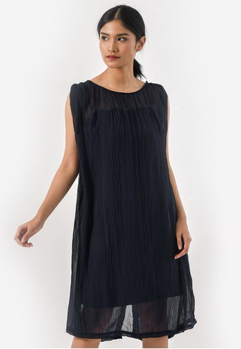 Jual DARA Mila Dress in Navy Blue Original | ZALORA ...