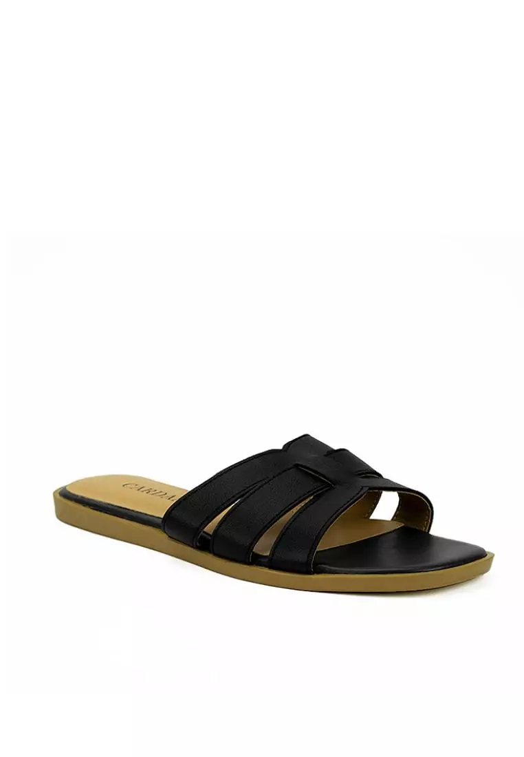 Discount on Cardam's Lifestyle  shoes - SKU: Eclb Wa 00090 Black Flat Sandals