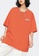Twenty Eight Shoes orange VANSA Unisex Reflective Globe Print Short-sleeved T-shirt VCU-T1610 5E8E1AA618B48BGS_1