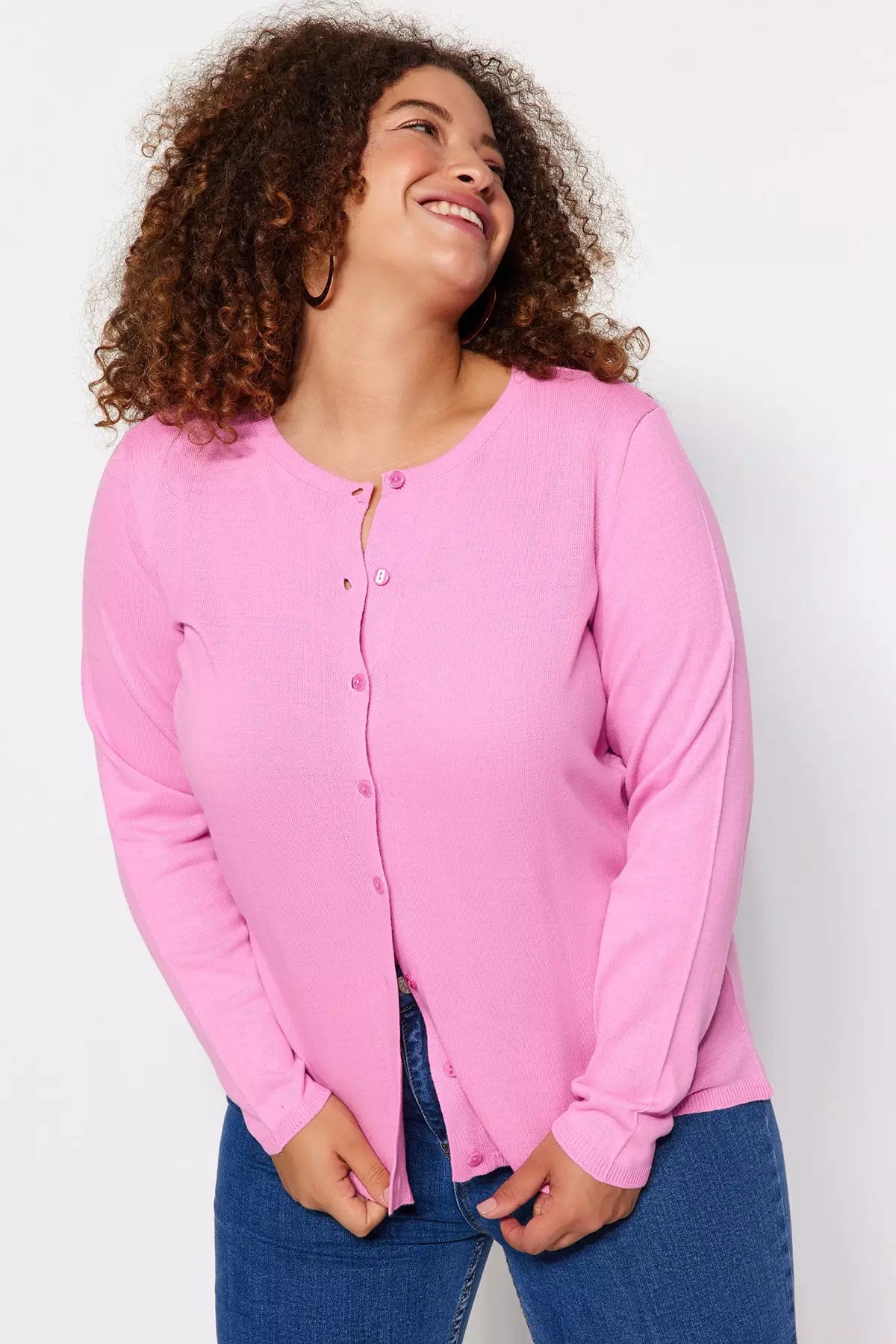 Plus size blush cardigan clearance