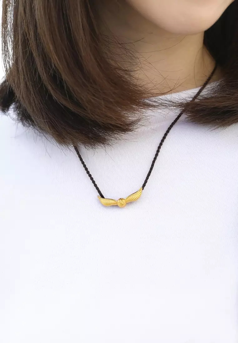 999 Gold Harry Potter Snitch Necklace for Women & Men 45cm 92855Z