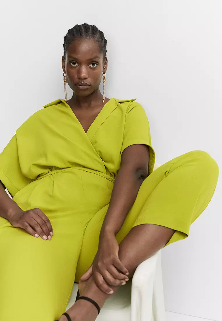 Mango outlet yellow jumpsuit