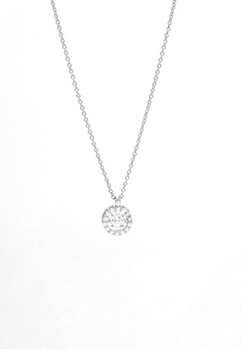 MINIMALIST LAB silver Minimalist Lab ARIANNA Sparkly Dancing Diamond Sterling Silver Necklace (Silver) 7B879ACB3C282EGS_1