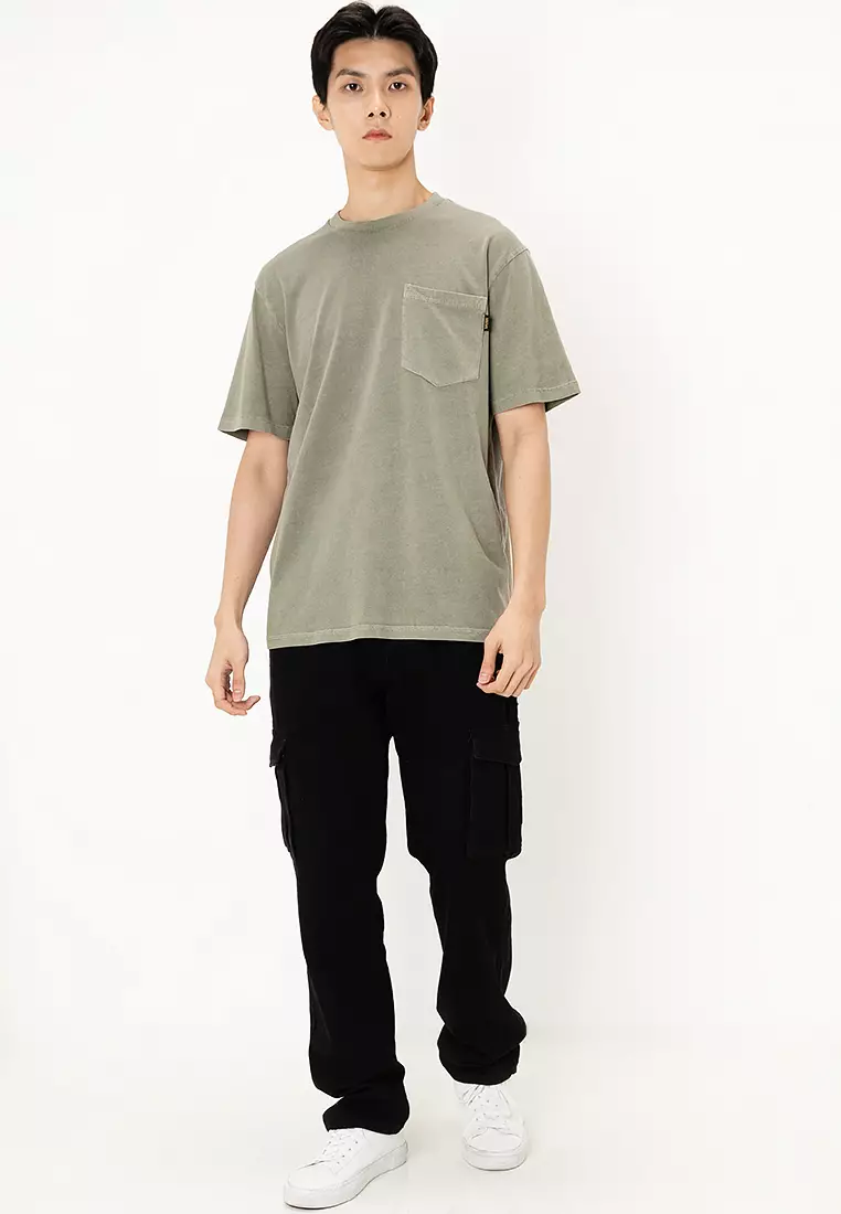 Contrast Stitch Pocket T-shirt
