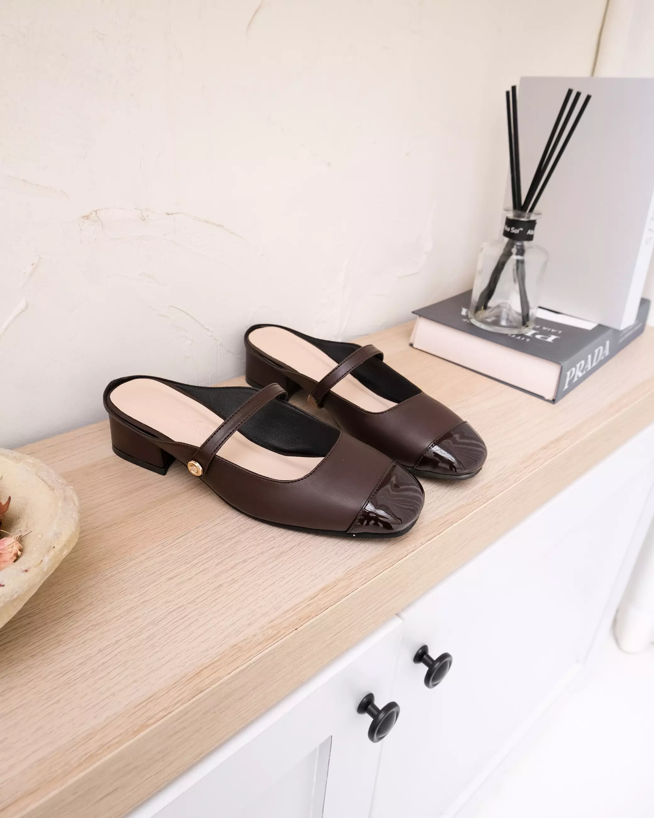 Sora Women Mary Jane Mules Sepatu Sandal Wanita