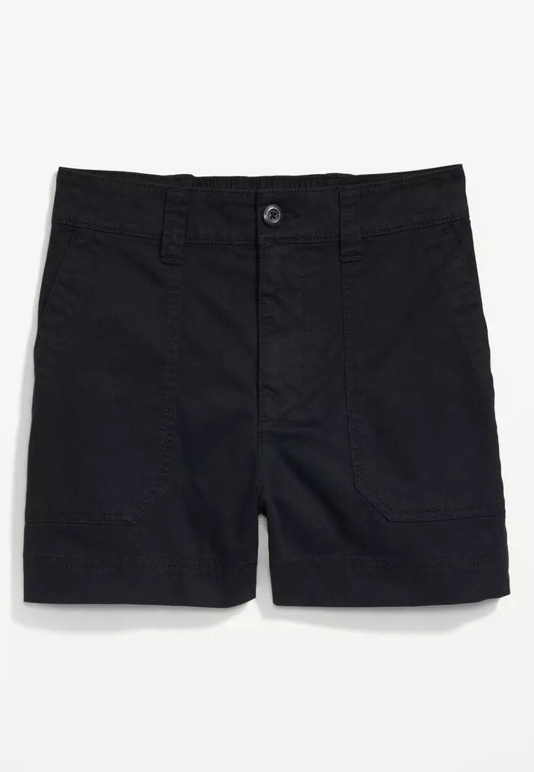 High-Waisted OGC Utility Chino Shorts for Women -- 3.5-inch inseam