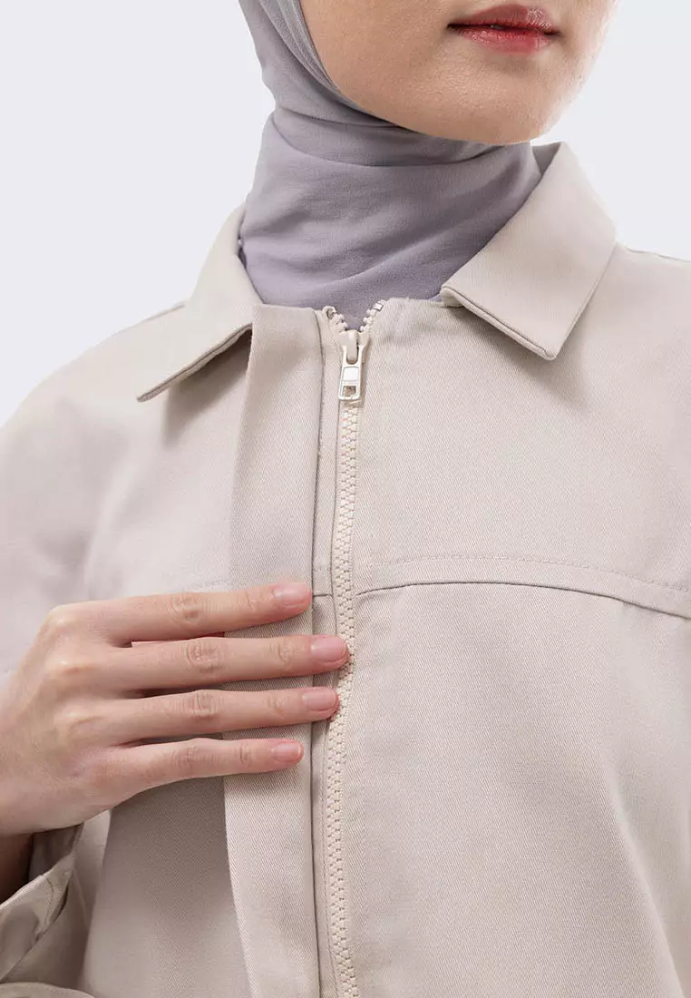 Ria Miranda Almond Brown Sherly Jacket