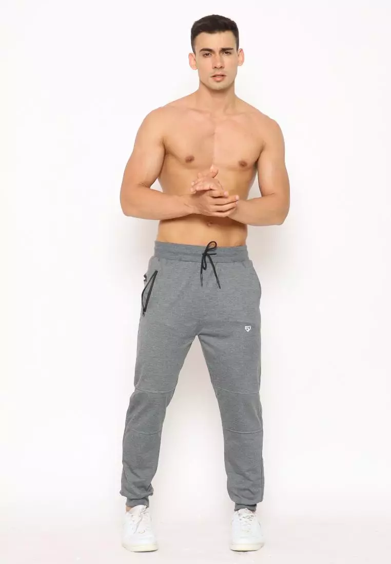 FITWEAR - JOGGER MATEO BACK ZIP POCKET - GREY