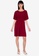 ZALORA BASICS red Short Sleeve Dress with Drawstring 94DDCAAF4F2060GS_4