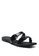 London Rag black Pool Flat Flipflop Slides in Black 78ED1SHF134617GS_8