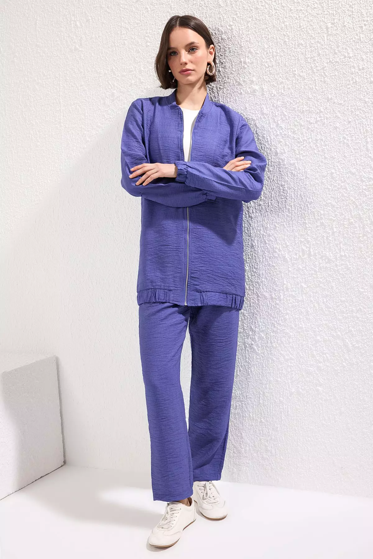 Modest Longline Bomber Jacket & Pants Set